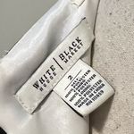 White House | Black Market  size 2 strapless black lace white lined prom dress Photo 5