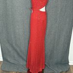 Mac Duggal Ieena for Red Sequin One Shoulder Cut Out Gown Size 2 Photo 10