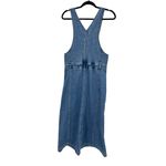 See By Chloe  Dress Womens 38 M Small Denim Pinafore Midi Overall Washed Indigo Photo 2