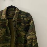 Urban Outfitters Army Print Button Down Long Sleeve Photo 2