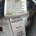 AGOLDE  Womens Fly Button High Rise Distress Mini Denim Shorts Blue Size 23‎ Photo 4