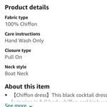 Pin up brand sweet black cocktail dress! New! Size 16 Photo 11