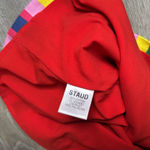 STAUD  Panda Rainbow Stripe Cotton Mini Skirt 2 Photo 9