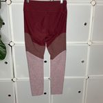 Outdoor Voices Tri-Color Springs Burgundy Red Athletic 7/8 Leggings Size Medium Photo 2