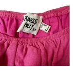 Princess Polly Hot Pink Off Shoulder Puff Sleeve Wrap Carrington Crop Top size 4 Photo 2