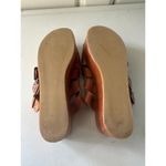 FREEBIRD by Steven Landi Brown Studded Leather Chunky Wooden Platform Sandals 8 Photo 5