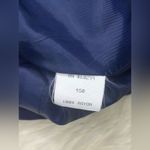 Chetta B  Navy Blue with embroidered Gold design short sleeve dress sz 10 Photo 3