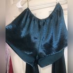 Wet Seal  boho 2 piece satin teal set bell sleeve summer festival spring party Photo 3