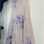 Boutique Purple Floral Maxi Dress Size XXS Photo 1