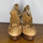 Elaine Turner  Suede Wedge Heels‎ Fringe Photo 8
