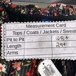 Old Navy Womans Peasant Top Size 3x Dark Florals Gold Thread Dark Romantic Boho Photo 7