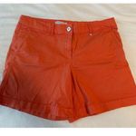 Katherine Barclay Women's Orange Casual Shorts Size 6 Summer Photo 0