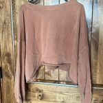 Brown cropped crewneck Size M Photo 1