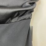 EXPRESS black pieced satin strapless bow tie back wide leg jumpsuit XS new nwt Photo 3