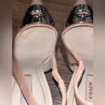 Coach  nude  Pink Slingback Heels with Gold Accent size 7/B Photo 2