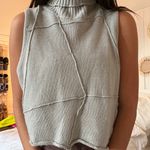 SheIn Gray Turtleneck Sweater Tank Photo 0