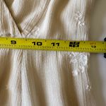 Free People  Jasmine Embroidere Floral Mini Dress Women’s Sz S Cream Bell Sleeve Photo 9