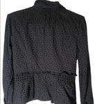 CAbi  5293 Flamenco Blazer Jacket Womens Size 6 Black Eyelet Photo 2