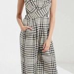 Urban Outfitters  Gingham Plaid Surplice Jumpsuit Size 0 Photo 0