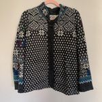Anthropologie  | Rosie Neira Nordic Sweater Cardigan Dark Grey | S Photo 4