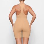 SKIMS NWT Swim Cycle Suit One Piece Women's Size M Ochre Racerback Scoop Neck L Photo 2