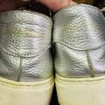 Sam Edelman Wmns Sz8.5 MSilver Pebble Leather POPPY Lace up Fashion Sneakers Photo 2