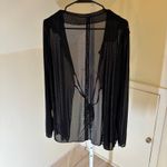 Dazy EUC Women's Black Sheer Tie Front Cardigan Overlay Sweater M Size M Photo 3