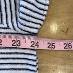 J. Jill Fit Womens Stripe Loop Terry Long Sleeve Hoodie Black White Size XL‎ Photo 6