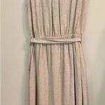 Monteau  Cream Buttoned Sleeveless Midi Dress Photo 1