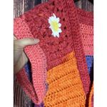 Farm Rio Granny square Crochet Artsy Cropped Retro HIPPIE Jacket Cardigan S M  Phoebe Photo 1