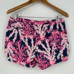 Lilly Pulitzer Hazelle Shorts Womens 4 Multicolor Tropical Coral Reef Print Photo 4