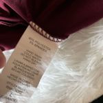 Ambiance burgundy romper with gold zipper up front size large elastic waist Photo 7