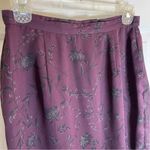 Pendleton  Dark Purple Floral Maxi Skirt Size 6 Petite vintage whimsigoth Photo 4