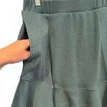 Free People Beach Social Set SKIRT ONLY Dried Pine Green Blue Ruffle Mini Photo 2