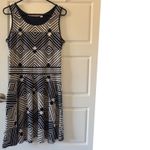 Chelsea and Violet sz M Womens Navy Patchwork Aztec Sleeveless Dress Bohemian Fall Photo 2