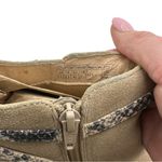 Vionic Upton Ankle Boots Tan Suede Snakeskin Comfort Block Heel Bootie 8.5 Photo 7