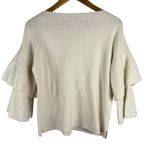 Madewell  Layered Sleeve Pullover Coziest Yarn Sweater Antique Cream Size XS‎ Photo 4