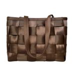 Harveys Brown Woven Seatbelt Large Tote Bag Handbag Photo 7