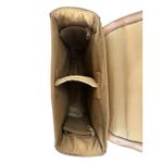 Levenger Leather Wine Carrier Tote Tan Travel Picnic Bag Vintage Hard To Find Photo 7