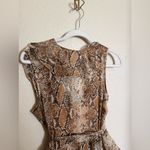 Diane Von Furstenberg  Lacey Python-print Wrap Dress‎ in Brown Silk Sz 8 Photo 8