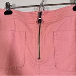 Madewell  Pink Denim Cut Off Mini Jean Skirt Womens 10 Spring Casual Zipper Photo 8