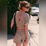 Free People Movement NWT  Challenger Set In Heather Grey   $128 MSRP New in free people poly bag  No refunds or cancellations Photo 1