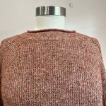 Loft Ann Taylor  Wool Blend Sweater Orange Brown Fall Pullover Size Medium Photo 6