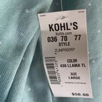 LC Lauren Conrad Blue Polka-Dot Llama Sweater Photo 5