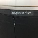 Black High Waist Flair Wide Leg Capri Pants By Equestrian M Medium Photo 3