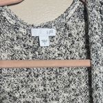 J.Jill  Black and White Knit‎ Oversized Cardigan | Small Photo 1