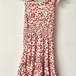 Poupette St. Barth Bruna Floral Print Ruffle-Trim Mini Dress White Red Alamy S Photo 5
