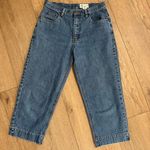 Eddie Bauer  Blue Cotton Capris Photo 0