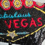 From India To You | Sequin & Beaded “To Fabulous Las Vegas” Shoulder Bag ✨🖤 Black Photo 3