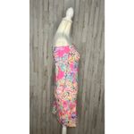 Lilly Pulitzer  XXS Pink Off-The-Shoulder Dress‎ Coral Reef Print Casual Photo 2